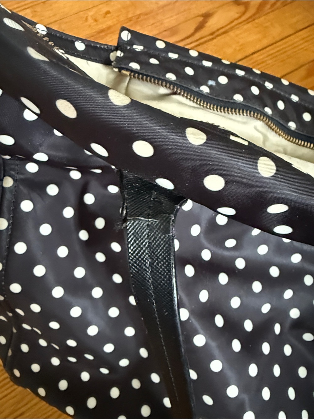 kate spade Black and White Polka Dot Tote - Picture 8 of 8
